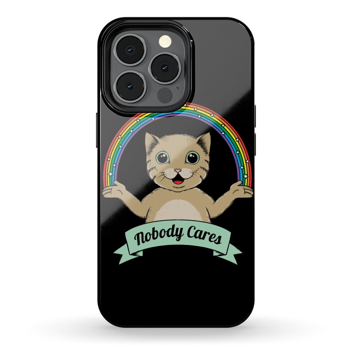 iPhone 13 pro StrongFit Nobody Cares by Coffee Man