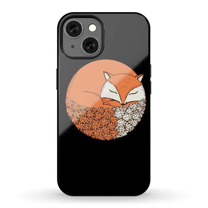 iPhone 13 StrongFit Fox Black by Coffee Man