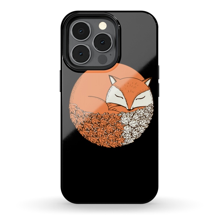 iPhone 13 pro StrongFit Fox Black by Coffee Man