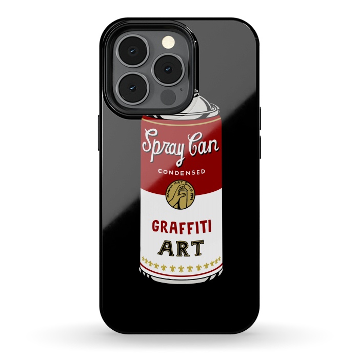 iPhone 13 pro StrongFit Graffiti Can by Coffee Man
