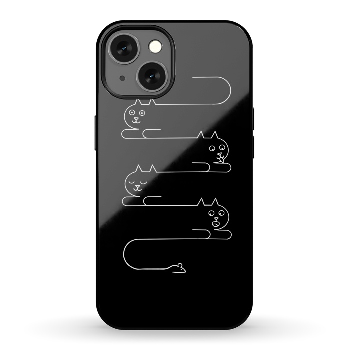 iPhone 13 StrongFit Cats Line by Coffee Man
