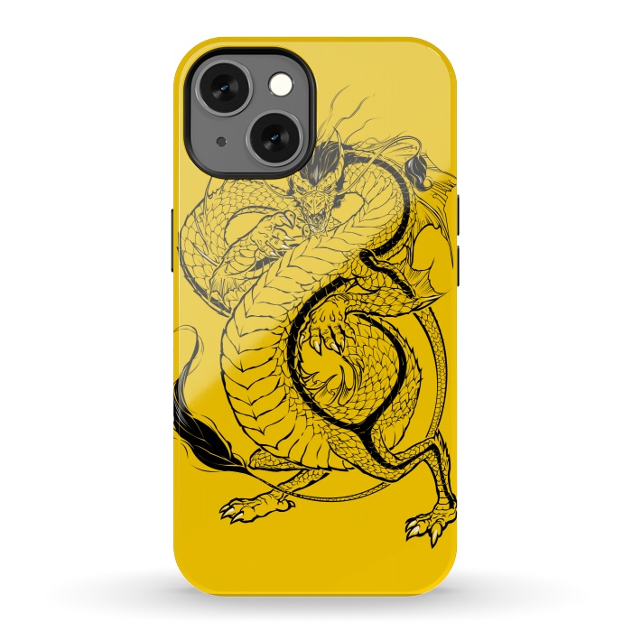 iPhone 13 StrongFit Bruce, the Dragon by Draco