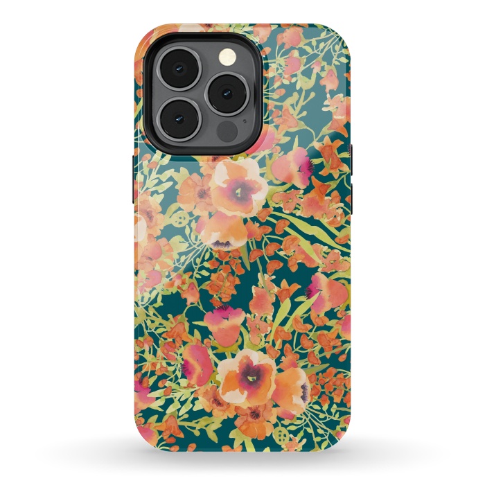 iPhone 13 pro StrongFit Floral Bunch by Uma Prabhakar Gokhale