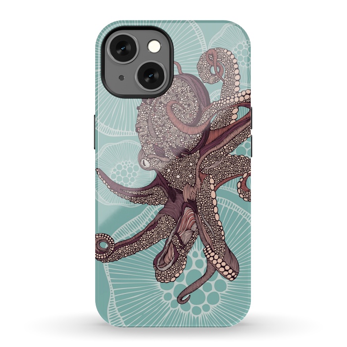 iPhone 13 StrongFit Octopus by Valentina Harper
