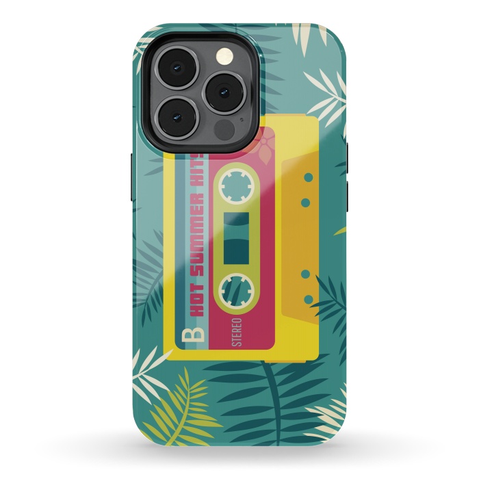 iPhone 13 pro StrongFit Hot Summer Retro Tape by Dellán