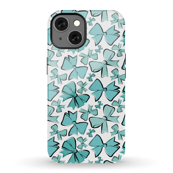 iPhone 13 StrongFit Blue Bows by Martina