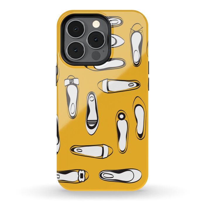 iPhone 13 pro StrongFit Yellow Ballerinas by Martina