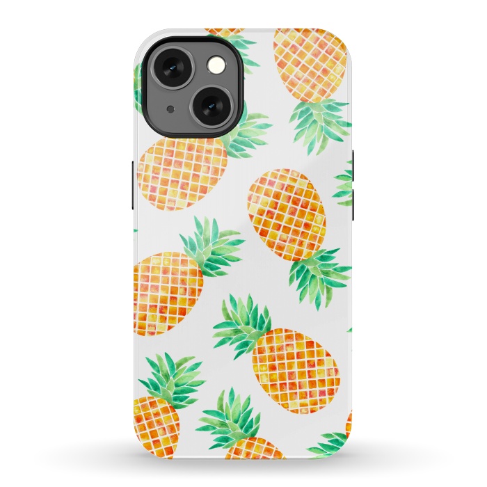 iPhone 13 StrongFit Summer Pineapple by Amaya Brydon