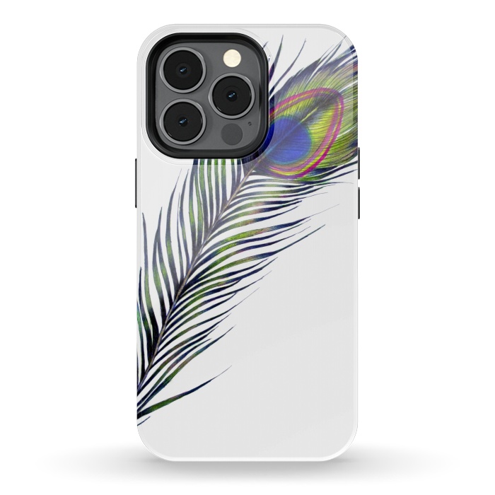 iPhone 13 pro StrongFit The Peacock's Feather by ECMazur 