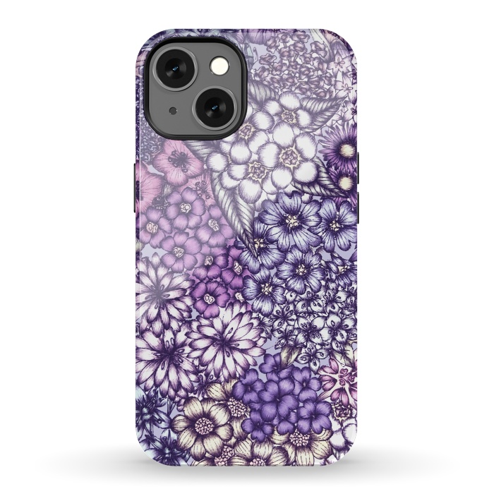 iPhone 13 StrongFit Faded Blossoms by ECMazur 
