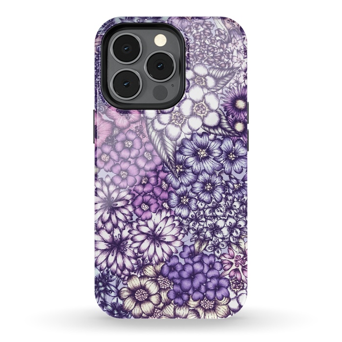 iPhone 13 pro StrongFit Faded Blossoms by ECMazur 