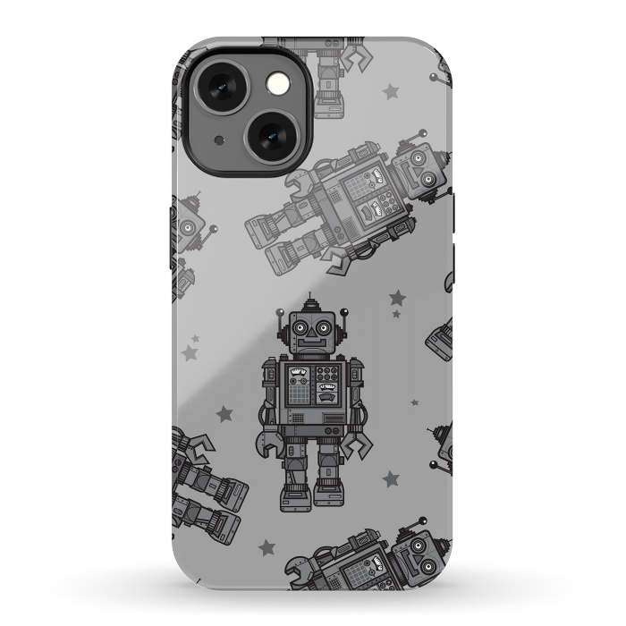 iPhone 13 StrongFit A Vintage Robot Friend Pattern  by Wotto