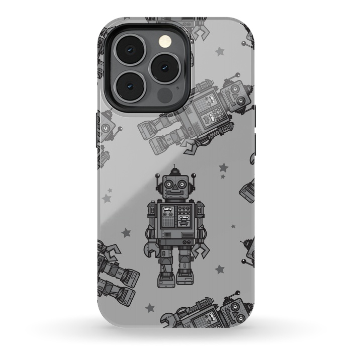 iPhone 13 pro StrongFit A Vintage Robot Friend Pattern  by Wotto