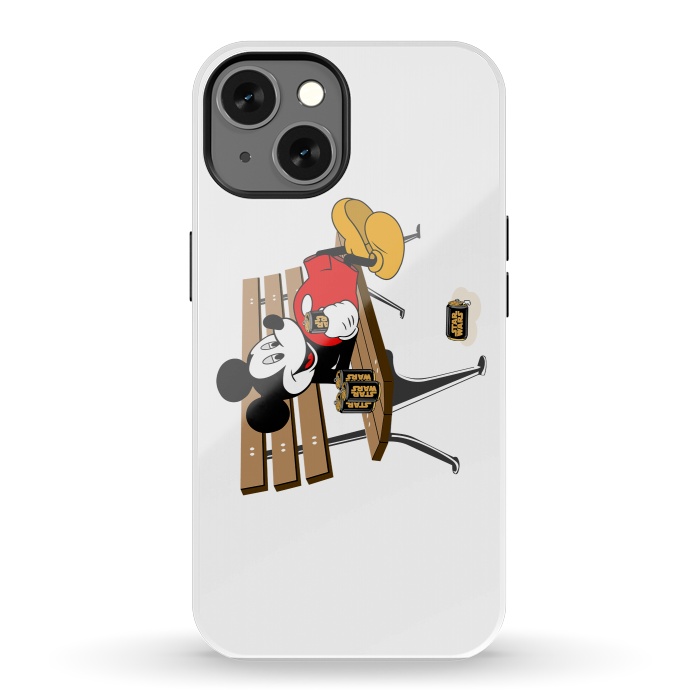 iPhone 13 StrongFit Mickey Mouse Drinking Star Wars Beer by Alisterny