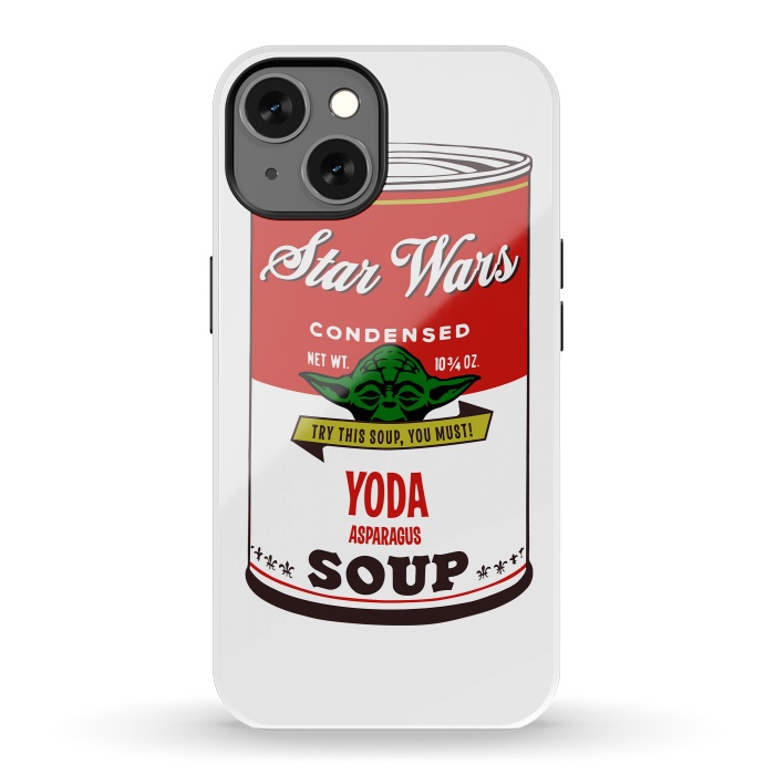 iPhone 13 StrongFit Star Wars Campbells Soup Yoda by Alisterny