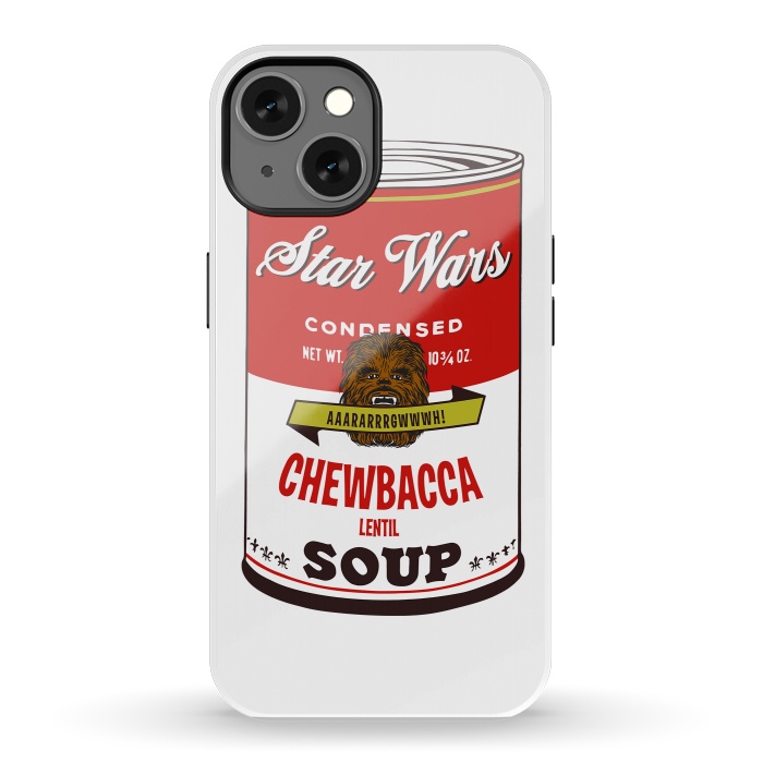 iPhone 13 StrongFit Star Wars Campbells Soup Chewbacca by Alisterny