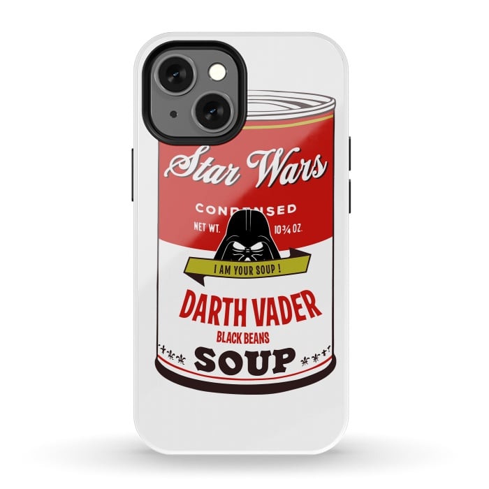 iPhone 13 mini StrongFit Star Wars Campbells Soup Vader by Alisterny