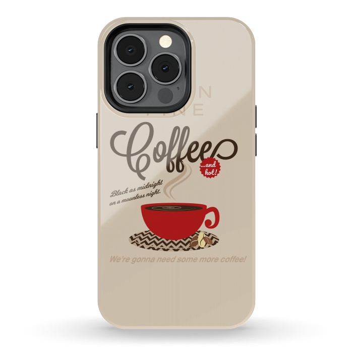 iPhone 13 pro StrongFit Twin Peaks Damn Fine Coffee by Alisterny