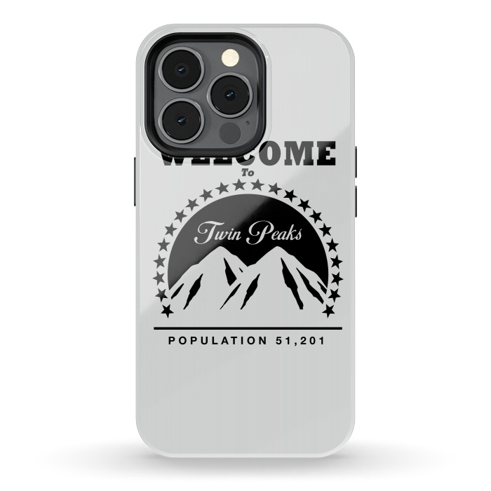 iPhone 13 pro StrongFit Twin Peaks Paramount Logo by Alisterny
