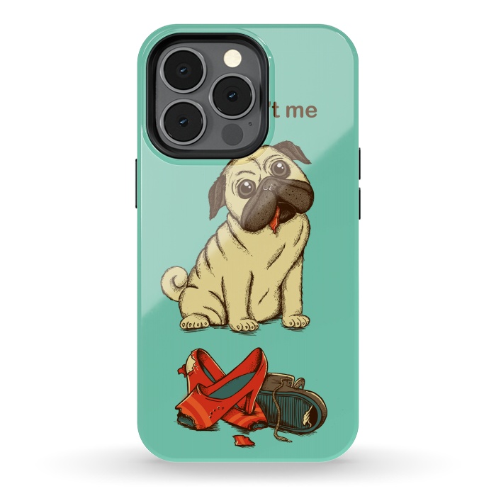 iPhone 13 pro StrongFit Dog And Shoes by Coffee Man