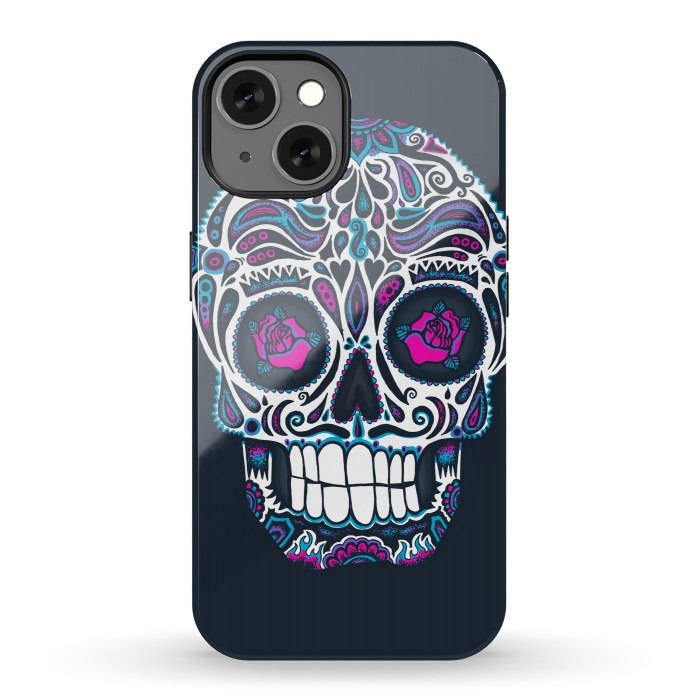 iPhone 13 StrongFit Calavera IV Neon  by Wotto