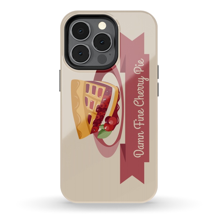iPhone 13 pro StrongFit Twin Peaks Cherry Pie by Alisterny