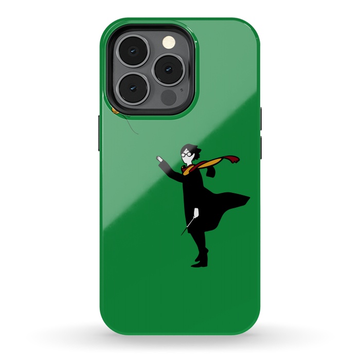 iPhone 13 pro StrongFit Harry Potter Banksy Balloon by Alisterny