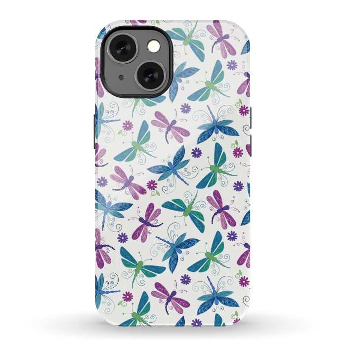 iPhone 13 StrongFit Dragonflies by TracyLucy Designs