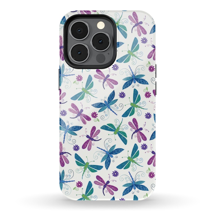 iPhone 13 pro StrongFit Dragonflies by TracyLucy Designs