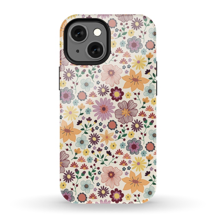 iPhone 13 mini StrongFit Wild Bloom by TracyLucy Designs