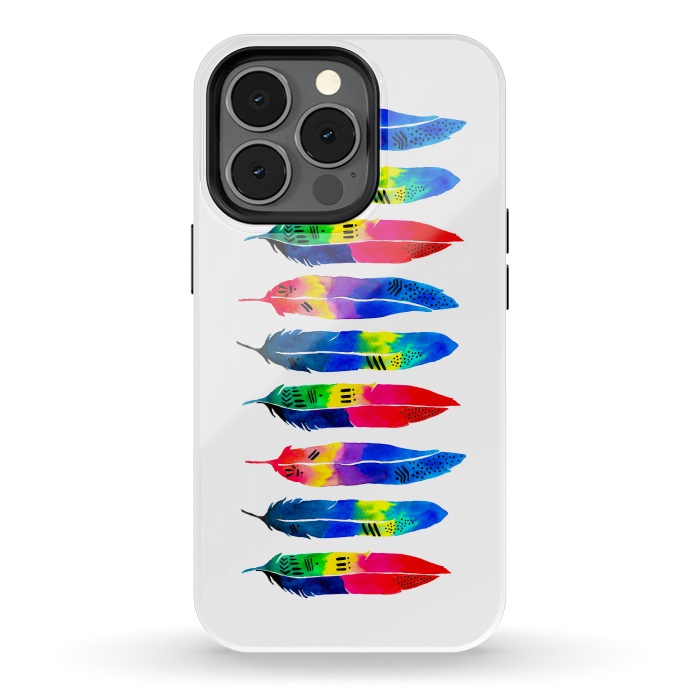 iPhone 13 pro StrongFit Tribal Parrot  by Amaya Brydon