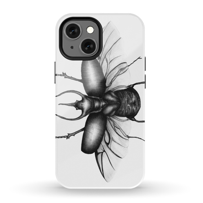 iPhone 13 mini StrongFit Beetle Wings by ECMazur 
