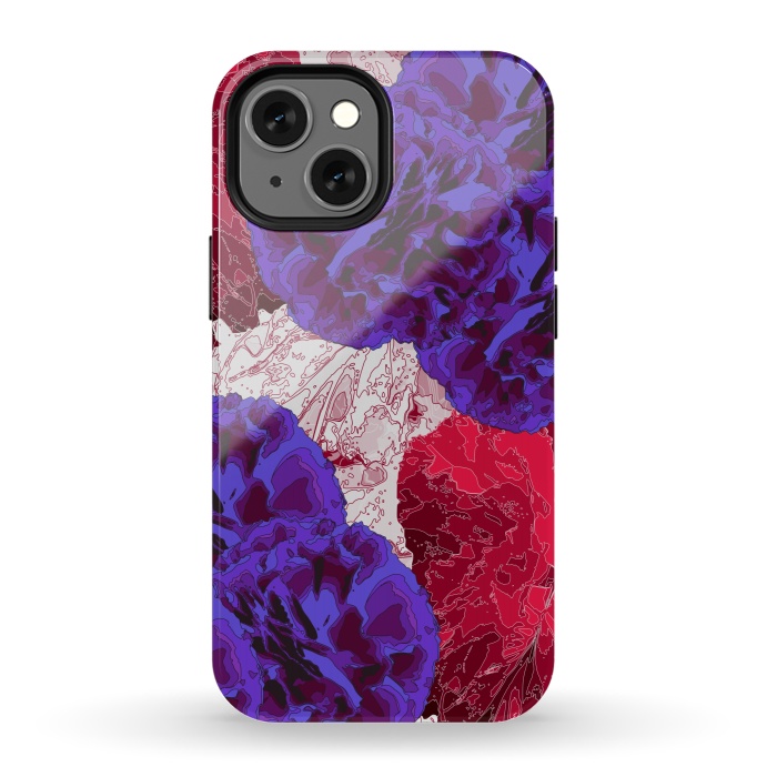 iPhone 13 mini StrongFit Outlined Flowers by Zala Farah