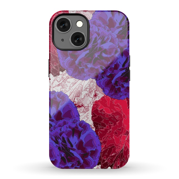 iPhone 13 StrongFit Outlined Flowers by Zala Farah
