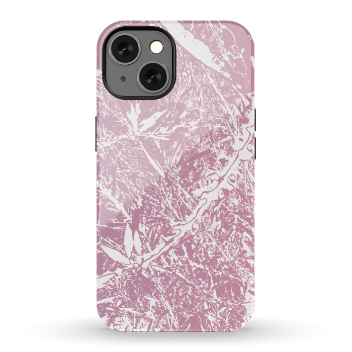 iPhone 13 StrongFit Pink Floral Art by Zala Farah