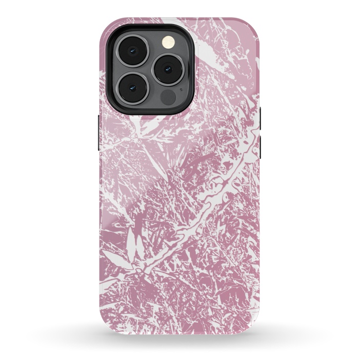 iPhone 13 pro StrongFit Pink Floral Art by Zala Farah