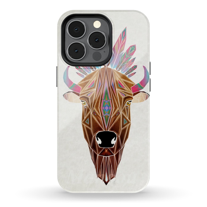 iPhone 13 pro StrongFit bison by Manoou