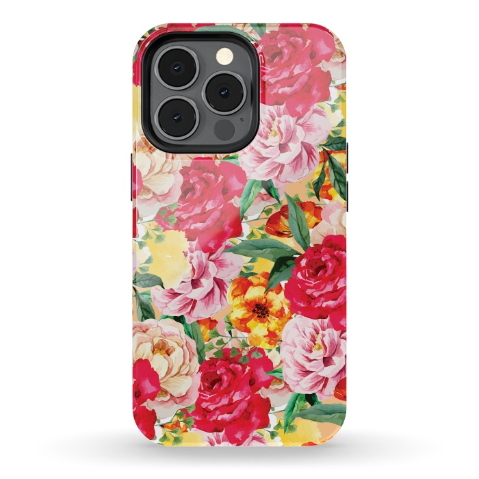 iPhone 13 pro StrongFit Red Roses by Rossy Villarreal