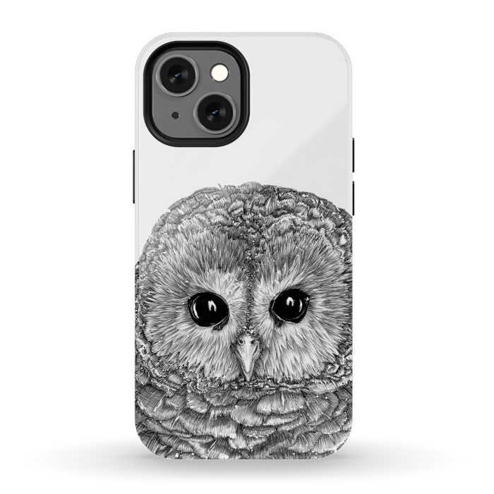 iPhone 13 mini StrongFit Tiny Owl by ECMazur 