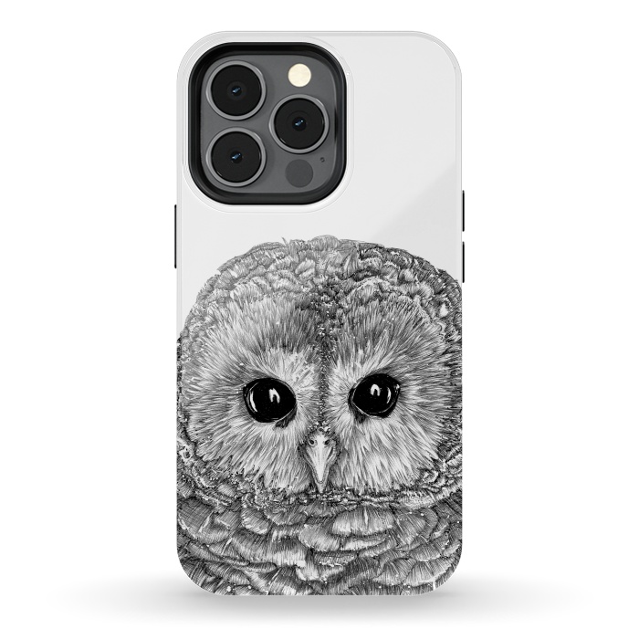 iPhone 13 pro StrongFit Tiny Owl by ECMazur 