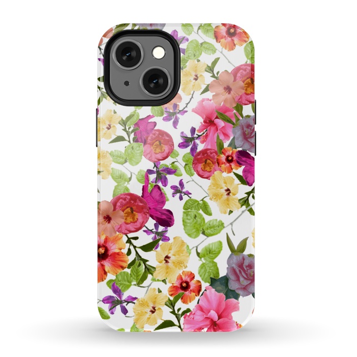 iPhone 13 mini StrongFit Zariya Flower Garden by Zala Farah