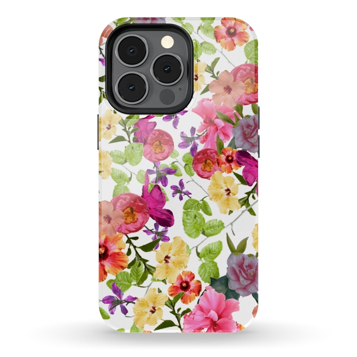 iPhone 13 pro StrongFit Zariya Flower Garden by Zala Farah