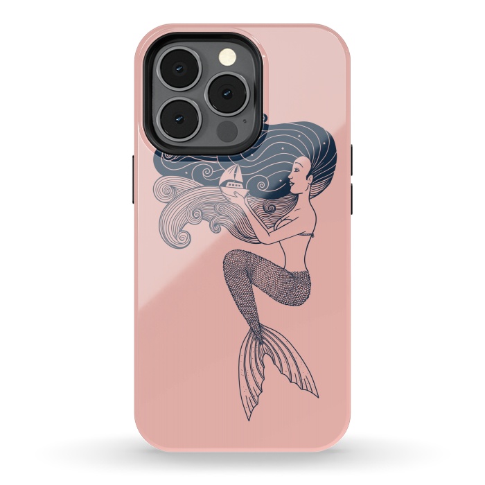 iPhone 13 pro StrongFit Mermaid Rose by Coffee Man