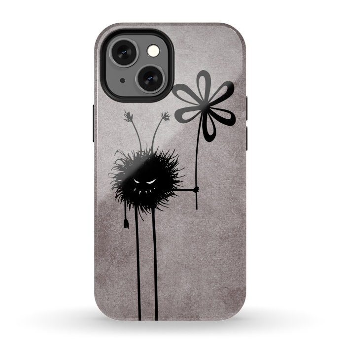 iPhone 13 mini StrongFit Evil Flower Bug by Boriana Giormova