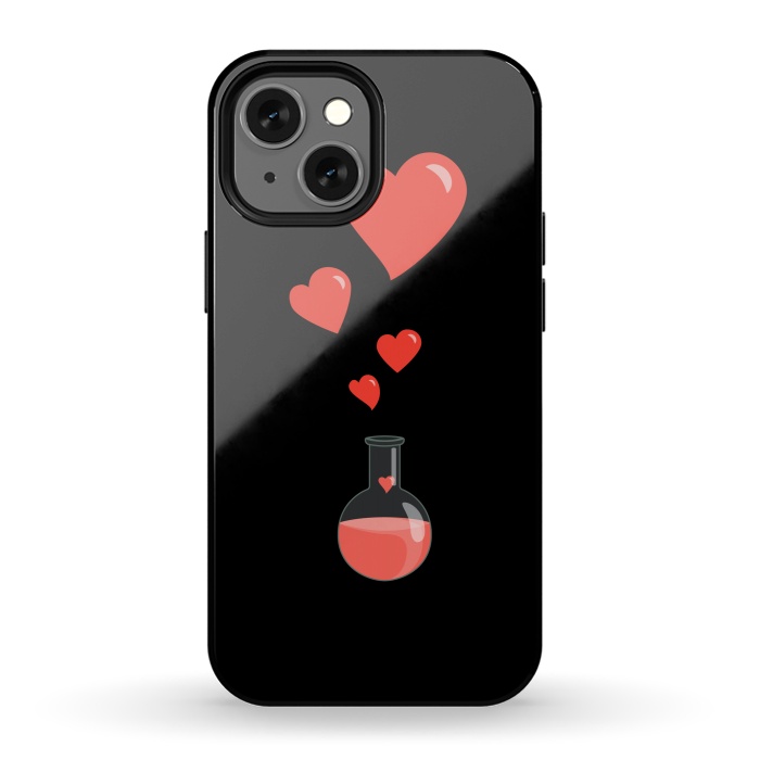 iPhone 13 mini StrongFit Flask Of Hearts Love Chemistry by Boriana Giormova