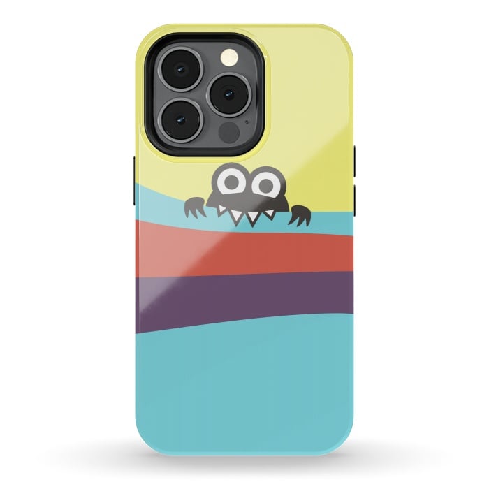 iPhone 13 pro StrongFit Cute Bug Bites Yummy Colorful Stripes by Boriana Giormova