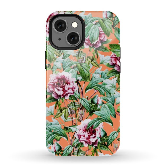 iPhone 13 mini StrongFit Frosty Florals V2 by Uma Prabhakar Gokhale