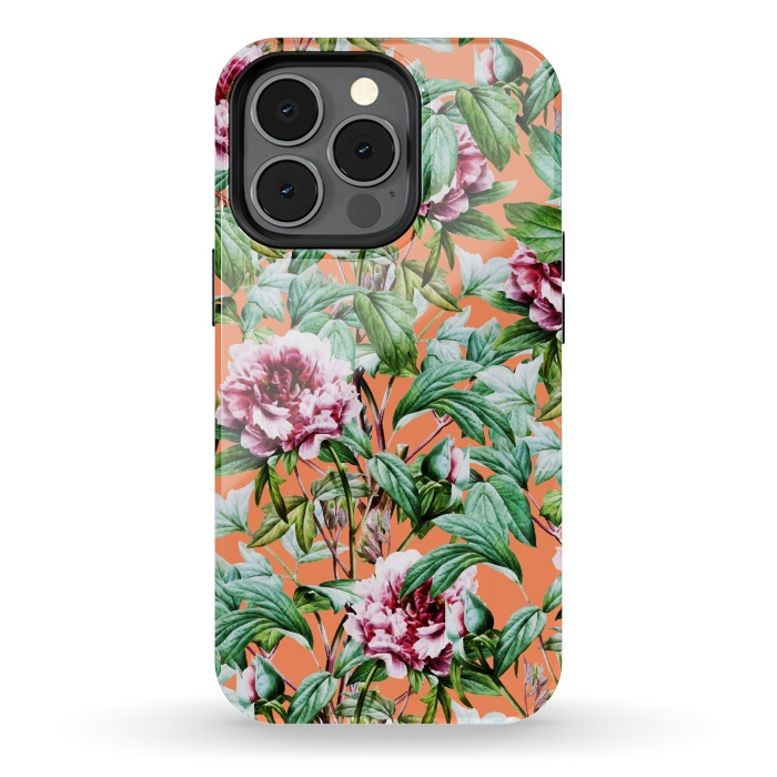 iPhone 13 pro StrongFit Frosty Florals V2 by Uma Prabhakar Gokhale