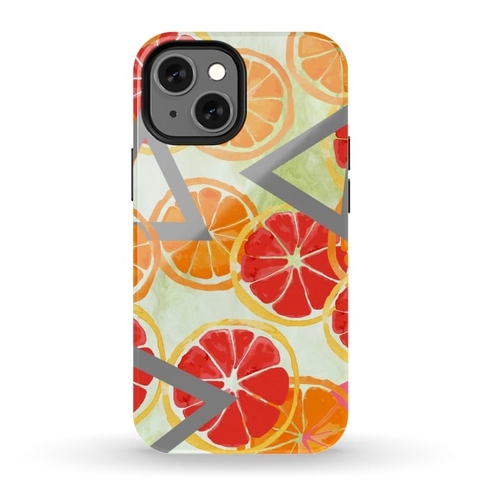 iPhone 13 mini StrongFit Citrus Play by Allgirls Studio