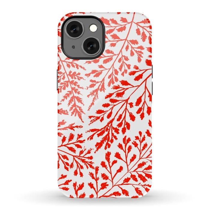 iPhone 13 StrongFit Foliage Red by Caitlin Workman
